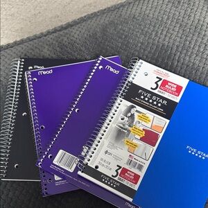 WIDE RULED NOTEBOOKS - never used